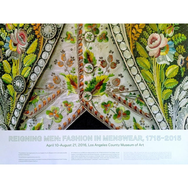 Forest Green Reigning Men : Fashion in Menswear 1715 - 2015 Los Angeles County Museum of Art Exhibition Poster For Sale - Image 8 of 11