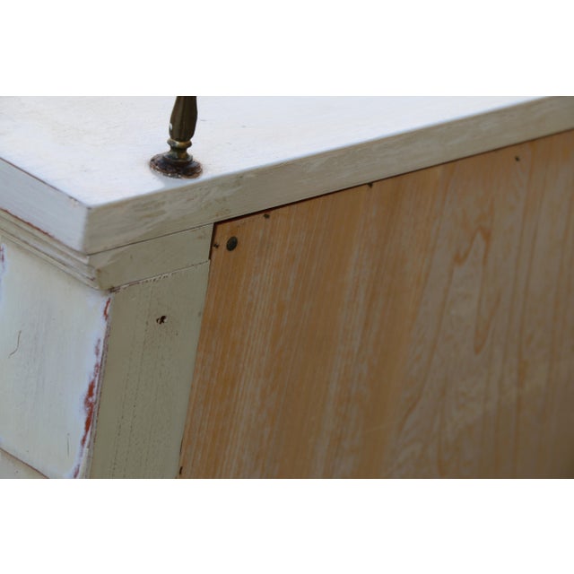 Vintage Karges Neoclassical Painted Sideboard With Brass Gallery Rail | Louis XVI Style, 1950s For Sale - Image 17 of 18