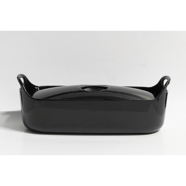 Mid-Century Modern 1960s Timo Sarpaneva for Rosenlew Finland Enamel Cast Iron Fish Terrine Cookware For Sale - Image 3 of 10