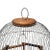 Early 20th Century Rustic Antique French Wood and Metal Pagoda Domed Birdcage, 1900s For Sale - Image 5 of 8