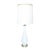 1950s Danish Modern White Porcelain Lamp on Bronze Base For Sale