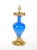 Antique French Painted Glass Table Lamps Gilt Bronze Mounts, Mid 19th Century For Sale - Image 11 of 12