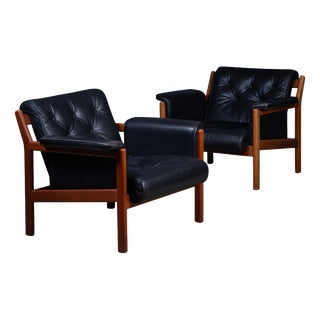 Lounge Chairs in Teak by Karl-Erik Ekselius, 1960s, Set of 2 For Sale