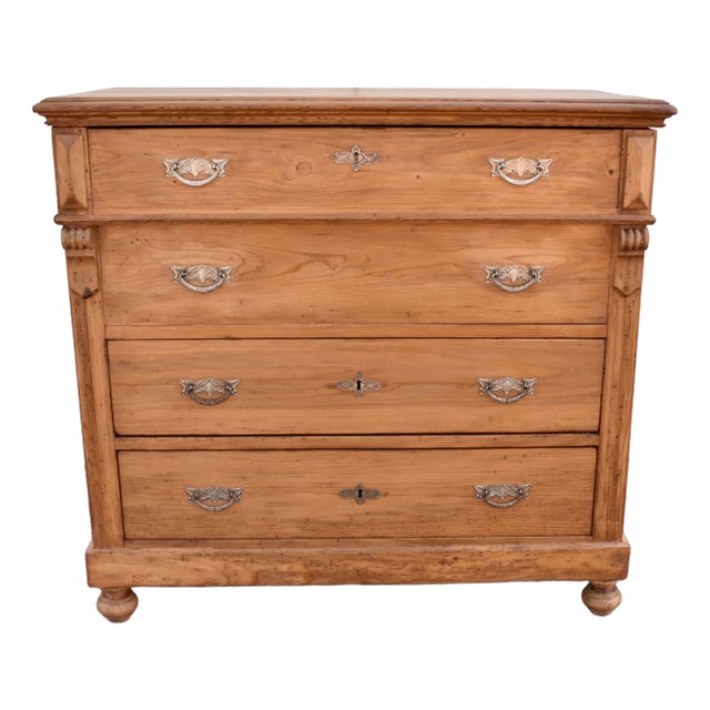 Pine Two Drawer Mule Chest For Sale