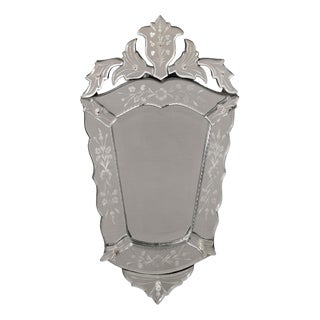 20th Century Crested Venetian Mirror For Sale
