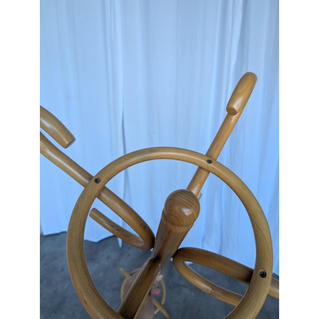 Mid-Century Modern Vintage Bentwood Coat Rack, 1970s For Sale - Image 3 of 17