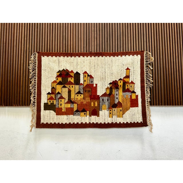 White Castle Kilim by Boguslaw Kaminski, 1960s For Sale - Image 14 of 15