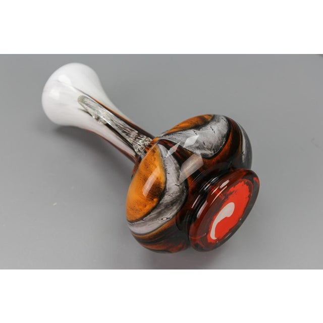 Italian Opaline Florence Glass Vase by Vetreria Barbieri, 1970s For Sale - Image 12 of 14