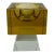 Vintage Mid-Century Modern Citron Crystal Cube Pedestal Ashtray For Sale