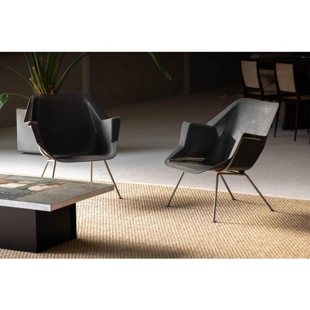 Model 416 Armchairs by Wim Rietveld and Andre Cordemeyer for Gispen, 1957, Set of 2 For Sale - Image 6 of 18