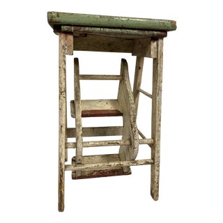 1930s Vintage Farm House Stool For Sale
