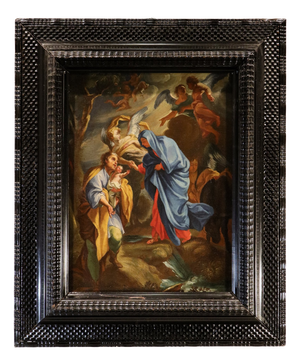 Andrea Lanzani, Holy Family with Angels, 1670, Oil on Canvas