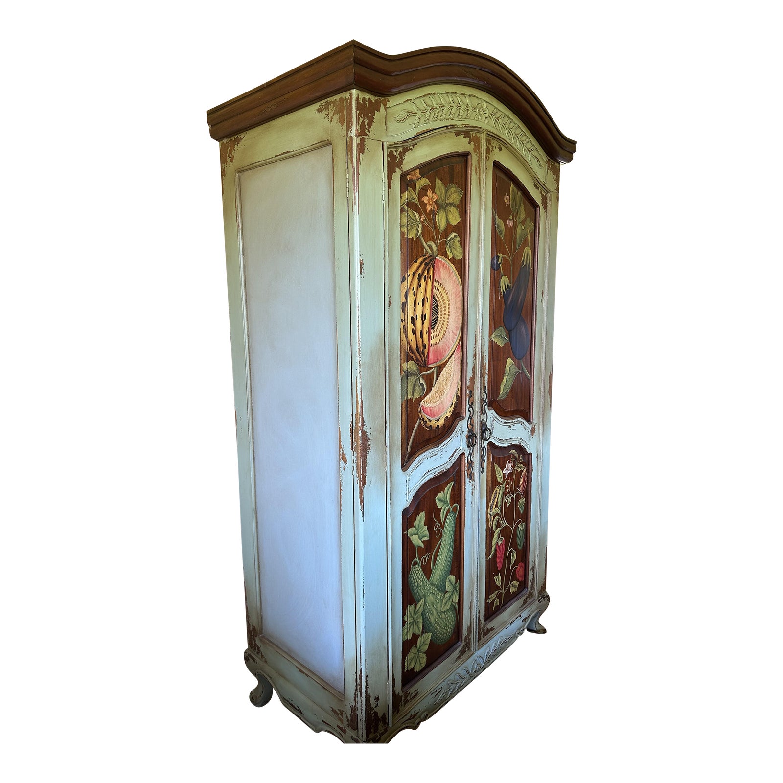 Handpainted French Armoire Chairish