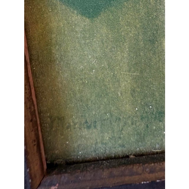 Traditional Antique Orientalist Portrait Print in Period Frame, h.s. Swasey Berkeley Label For Sale - Image 3 of 3