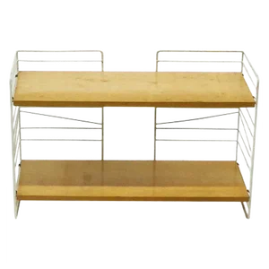 Mid-Century Swedish Sonja Standing Wire Bookshelf Unit