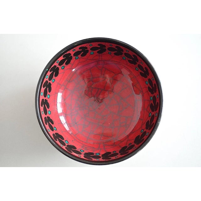 Very rare Art Nouveau ceramic bowl, design Christian Neureuther for Wächtersbach art department. - light cermic with...
