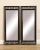 High Quality Fretwork Carved Pair Of Black Lacquered Beveled Wall Mirrors By The Century Furniture Company (Not Labeled)