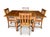 Rare 1925 Jacobean-Elizabethan Solid Oak Draw-Leaf Dining Set – Hand-Carved Masterpiece For Sale - Image 11 of 12