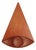 Eyeconic — Geometric Eye Wall Sculpture, Large Wall Relief in Orange Hues For Sale