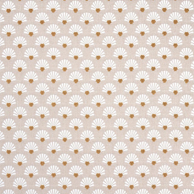 Sample - Schumacher Bellini Indoor/Outdoor Fabric in Sand For Sale