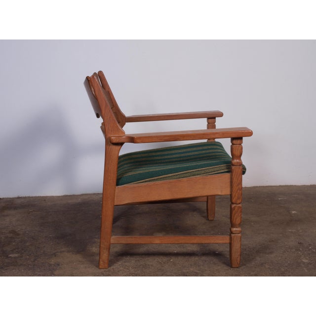 1960s Danish Brutalist Razorblade Armchair from Henning Kjærnulf, 1960s For Sale - Image 5 of 9