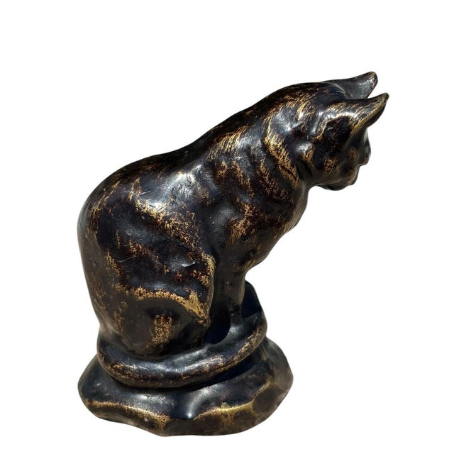 Bronze Cat by Antoine-Louis Barye For Sale - Image 3 of 7