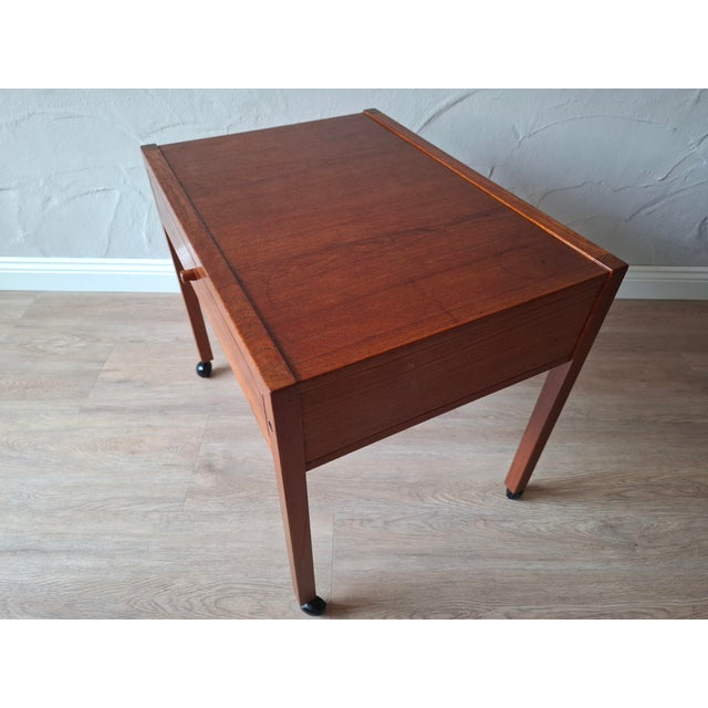 Danish Sewing Trolley in Teak, 1960 For Sale - Image 4 of 7