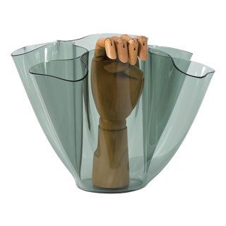 Glass Cartoccio Vase by Pietro Chiesa for Fontana Arte, 1970s For Sale