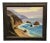 1970s Large Vintage Rocky Coastal Seascape Original Oil Painting, Framed For Sale