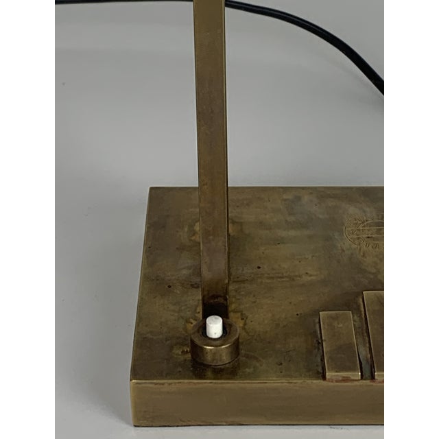 Bauhaus Art Deco Brass Lamp by Marcel Breuer, 1980s For Sale - Image 13 of 17