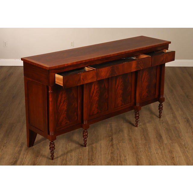 2000 - 2009 Craftique Sheraton Style Mahogany Sideboard For Sale - Image 5 of 18