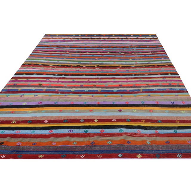Rug & Kilim Vintage Turkish Polychromatic Kilim by Rug & Kilim For Sale - Image 4 of 7