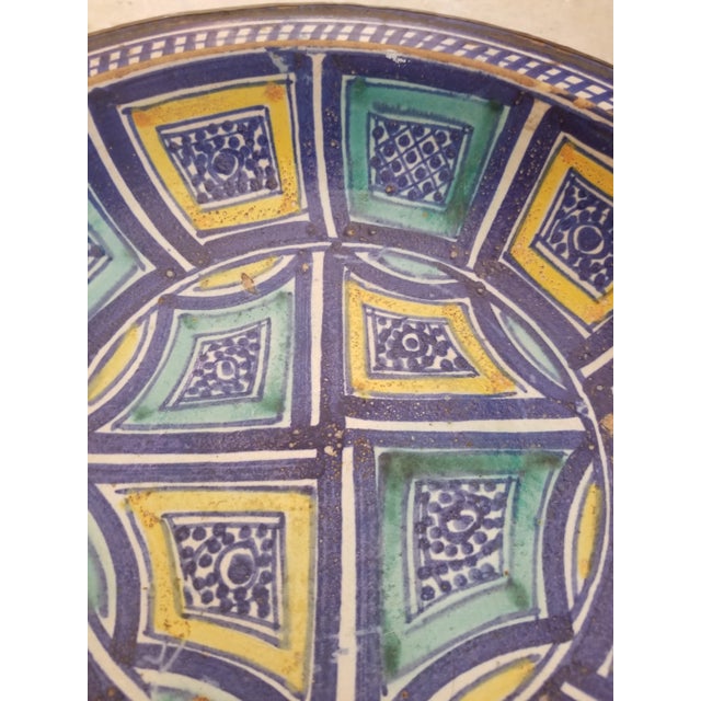 Antique Moraccan Ceramic Bowl For Sale In San Antonio - Image 6 of 11