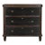Brown and Charcoal Gustavian Style Chest For Sale