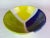 Handcrafted Modern Ceramic Yellow Blue Green Geometric Bowl For Sale - Image 4 of 11
