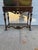Vintage Chinoiserie Green Lacquer Cabinet With Hand Painted Asian Scenes and Ornate Carved Base For Sale In New York - Image 6 of 12