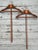 Pair of Mid 20th Century Mod Fratelli Reguitti Italian Dovetail Wooden Hanger W Pole For Sale - Image 10 of 12