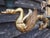 Mid-Century French Empire Style Bronze 3-Branch Swan Chandelier by Lucien Gau, 1970s For Sale - Image 10 of 18