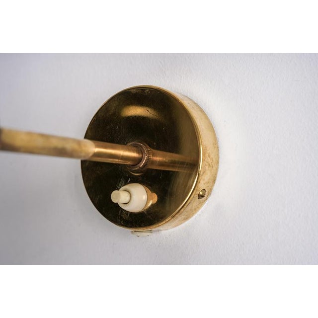 Metal Wall Lights attributed to Bergboms, Sweden, 1950s, Set of 2 For Sale - Image 7 of 16