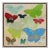Butterflies I by Hope Olson in Natural Wood Frame, XL Art Print on Canvas For Sale