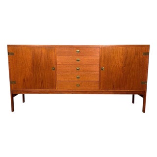 Ole Gjerlov Knudsen & Torben Lind Teak Sideboard for France & Sons For Sale