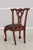 Wood Pair of Chippendale Style Mahogany Dining Chairs For Sale - Image 7 of 17