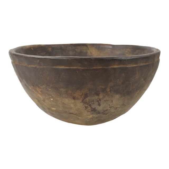Early 20th Century Nupe Wood Bowl Nigeria For Sale