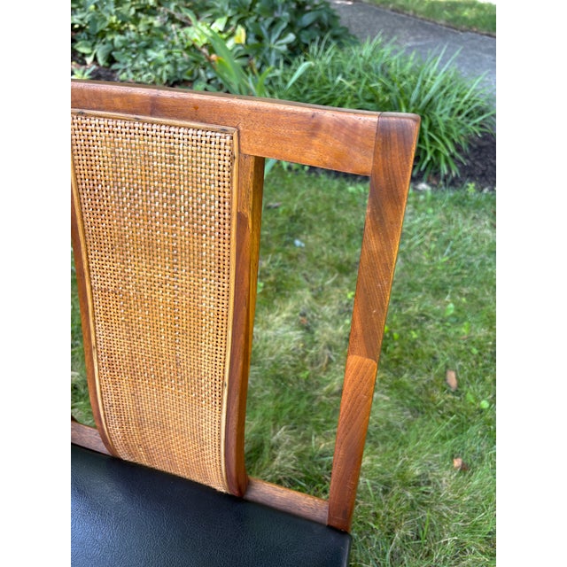 Danish Modern MCM Walnut Cane Back DIning Chair For Sale - Image 9 of 9
