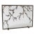 Gold Rubbed Black Plum Blossom Fireplace Screen For Sale