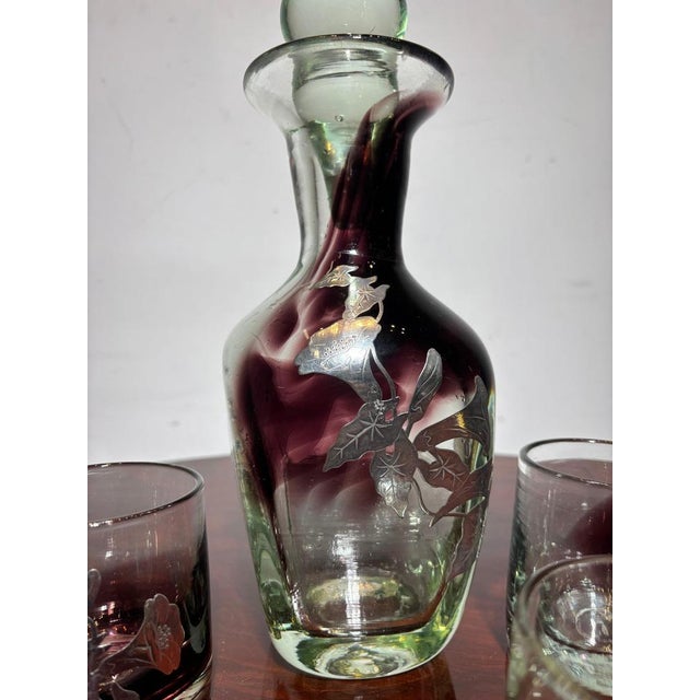 Crystal Glass Set by Jean Claude Novaro, Set of 7 For Sale - Image 6 of 10