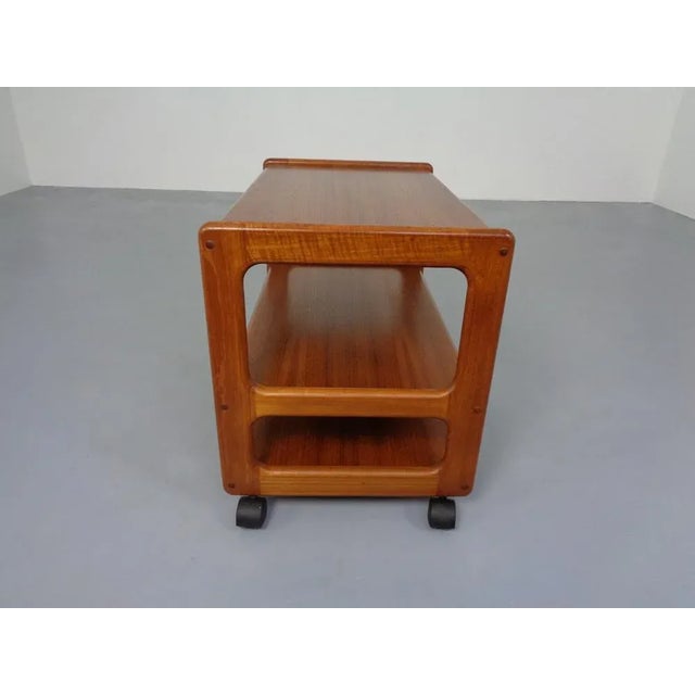 Brown Danish Teak Tea Cart 1960s For Sale - Image 8 of 13