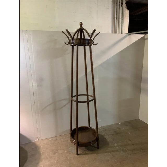 Rack in Beech and Walnut from Thonet Vienna For Sale - Image 6 of 6