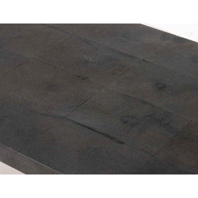 R&y Augousti Style Black Shagreen Coffee Table For Sale In New York - Image 6 of 8