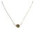 Luxe 14k Yellow Gold 0.76ct Pear Natural Diamond Bezeled Necklace For Sale